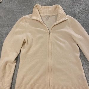 Vintage LL Bean Cashmere Zip Cardigan